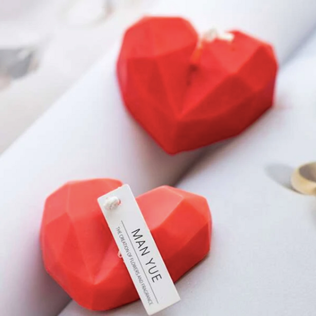 Molde corazón diamante