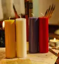 Molde Vela Candelabro Lisa Alta Gruesa