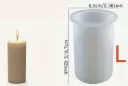 Molde Vela Cilindro Rayado Grande