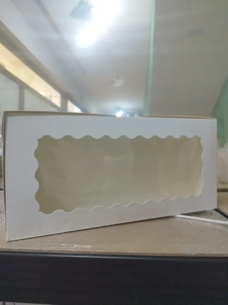 Caja blanca regalo con ventana