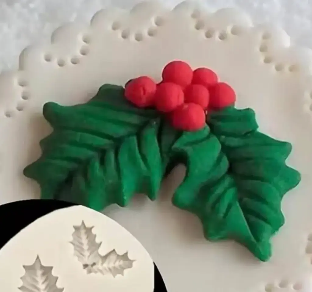 Molde Muérdago Navidad 