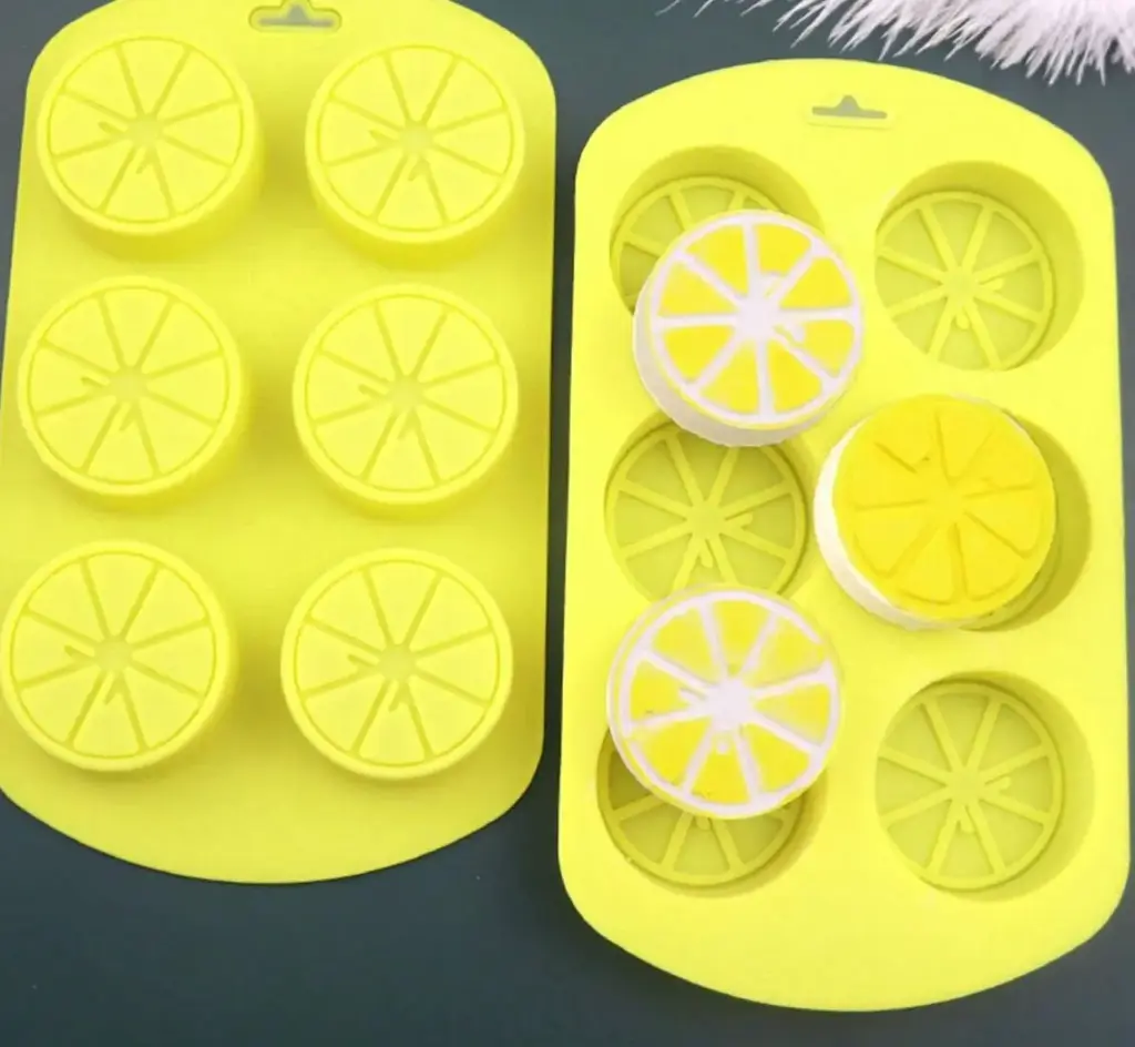 Molde Redondo Limon Jabón 6cav