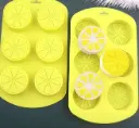 Molde Redondo Limon Jabón 6cav