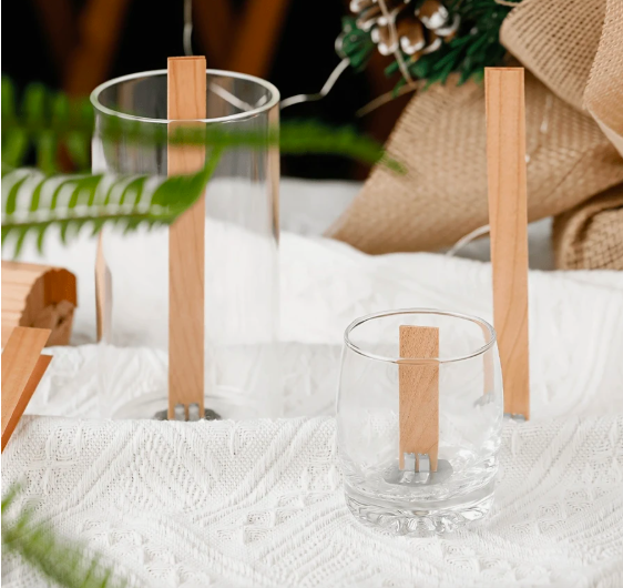 Mechas de madera 13 cm, pack de 10 pz dobles con portapabilo 