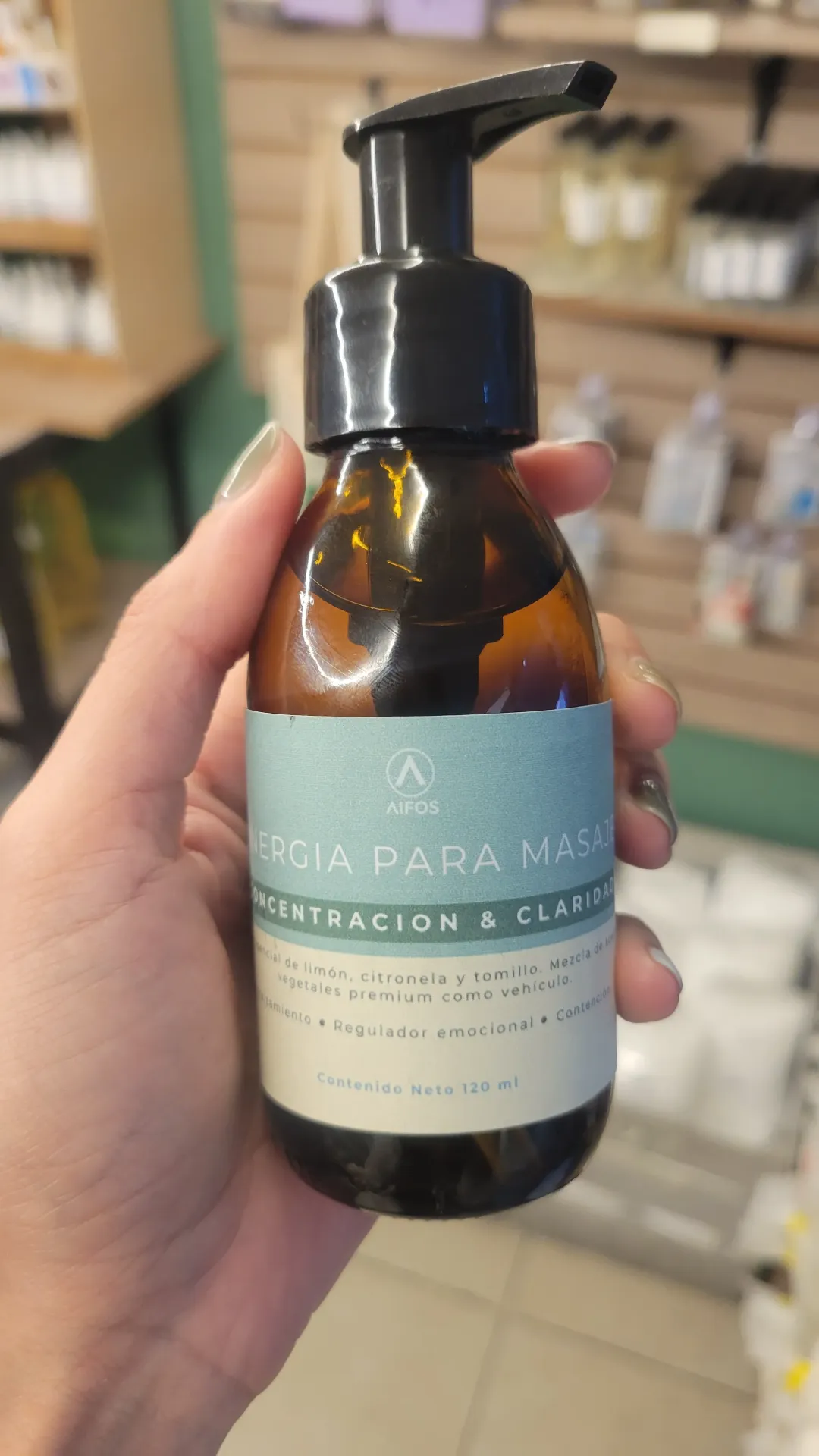 Sinergia para Masaje con Aceite Esencial 120ml