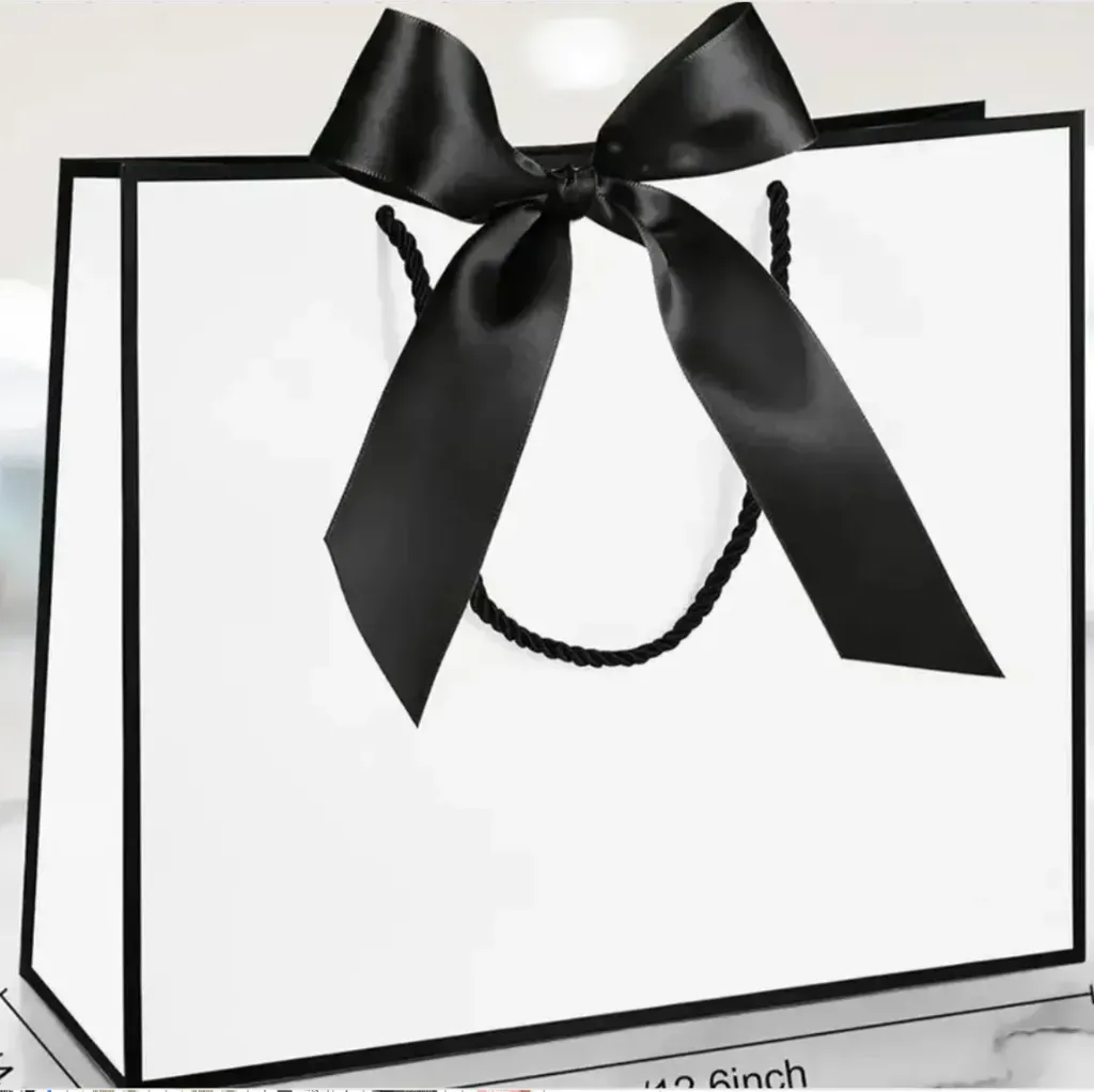 Bolsa de Regalo Plastificada Grande (Blanca)