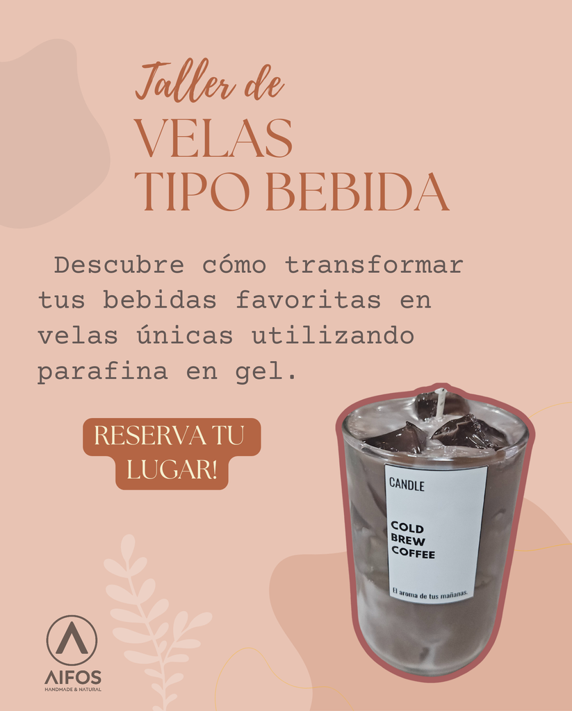 Aprende a crear velas tipo bebida